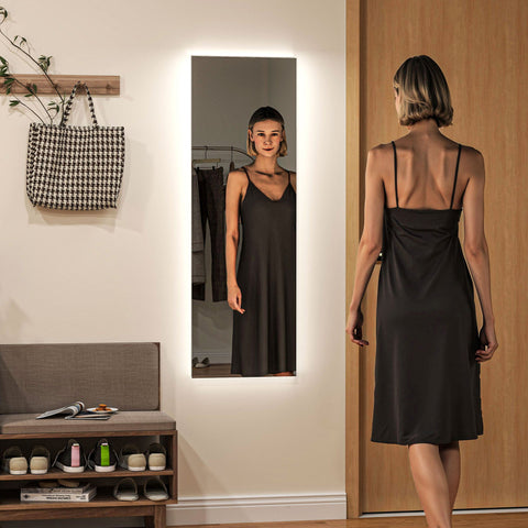 Rootz Full Length LED Mirror - Dimmable - Frameless - Touch Control - Enhance Room - 40cm x 120cm