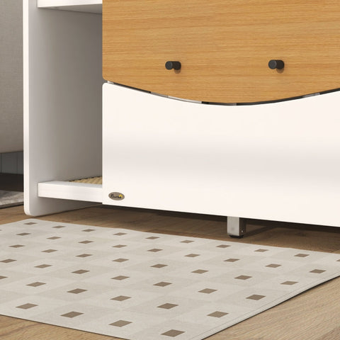 Rootz Cat Litter Box Cabinet - Stylish Cat House - Side Table - Extendable Cat Toilet - Sand Trap Mat - Chipboard - 78cm x 50cm x 51cm