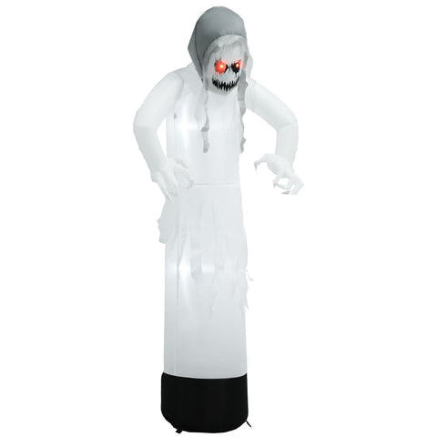 Rootz Inflatable Halloween Ghost Witch - LED Lights - Water-Repellent Polyester - Outdoor Decoration - 77cm x 47cm x 180cm