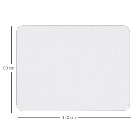 Rootz Chair Mat - Office Floor Protector - Desk Chair Mat - Durable Plastic - Noise Reducing - 90cm x 120cm x 1.5mm
