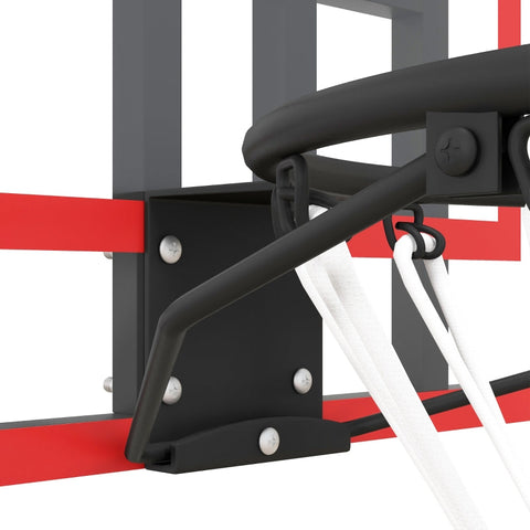Rootz Basketball Hoop Set - Wall Mounted Hoop - Adjustable Height - Durable Steel Frame - Indoor/Outdoor - 113cm x 61cm x 73cm