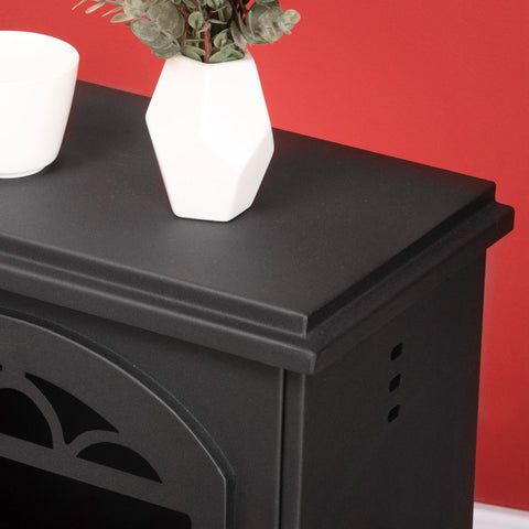 Rootz Bioethanol Freestanding Fireplace - Ventless Heater - Eco-Friendly Stove - 3 Hours Burn Time - 41cm x 25cm x 54cm