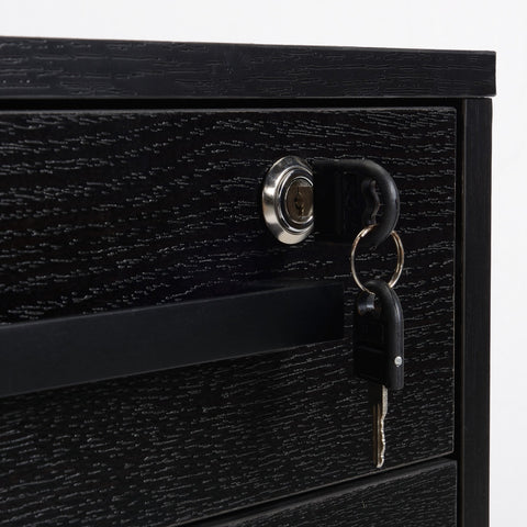 Rootz Office Storage Cabinet - Filing Cabinet - Mobile Office Storage - Lockable Drawer - 39.2L x 40W x 65.4H cm - Perfect Organization Solution