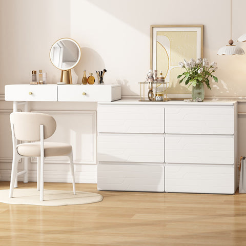 Rootz Dressing Table - Vanity - Makeup Table with Storage - Efficient Space Solution - 200cm x 40cm x 85cm