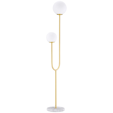 Rootz Metal Floor Lamp - Gold Floor Lamp - Elegant Lighting - Adds Elegance - 33 x 25 x 155.5 cm