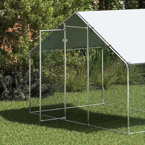Rootz Chicken Run - Poultry Pen - Fowl Enclosure - Secure & Durable - 3m x 1.7m x 1.9m