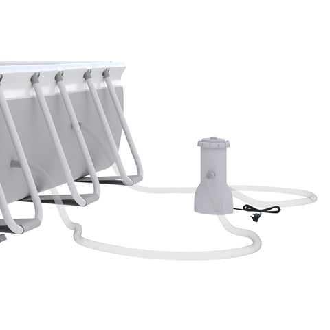 Rootz Rectangular Above Ground Pool - Steel Frame Pool - Swimming Pool - Easy Assembly - 425L x 230W x 101H cm