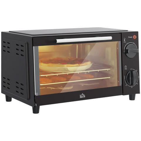 Rootz Mini Oven - Compact Oven - Small Oven - Adjustable Temperature - 35cm x 24.6cm x 20cm