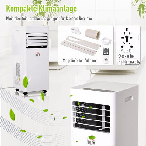 Rootz Mobile Air Conditioner - Portable AC - 3-in-1 Climate Control - Efficient Cooling - Dehumidification - Ventilation - 30.5cm x 32.8cm x 67.8cm - ABS Material