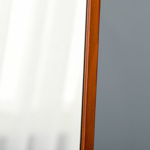 Rootz Rectangular Mirror - Freestanding & Wall Mountable - Dressing Mirror - Elegant Design - 37W x 43D x 156H cm - Brown Walnut Finish