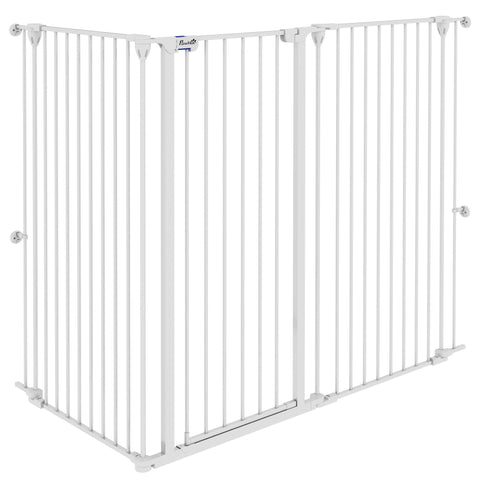 Rootz Safety Gate for Dogs - Pet Barrier - Dog Fence - Double Locking - Foldable Design - 206cm x 120cm