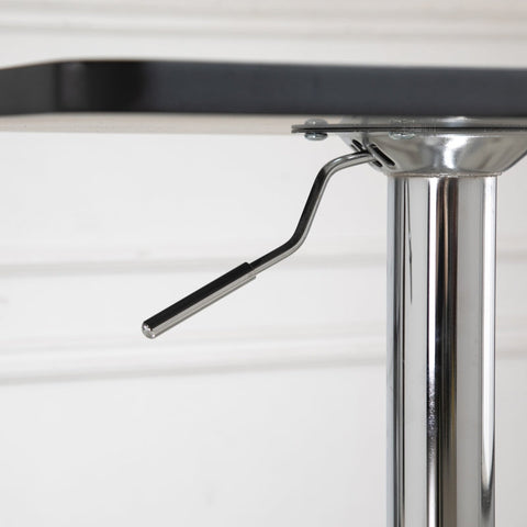 Rootz Height-Adjustable Bar Table - Pub Table - Cocktail Table - Stability & Durability - 60L x 60W x 69-93H cm