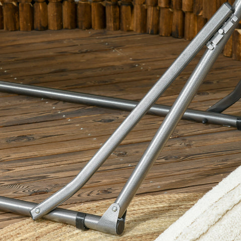 Rootz Garden Folding Hammock - Drying Rack - Hammock Stand - 120kg Load - 270cm x 100cm x 94cm