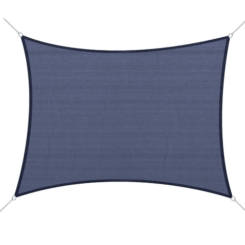 Rootz Rectangular Shade Sail - Sun Shelter - Canopy - UV Protection - 6m x 4m