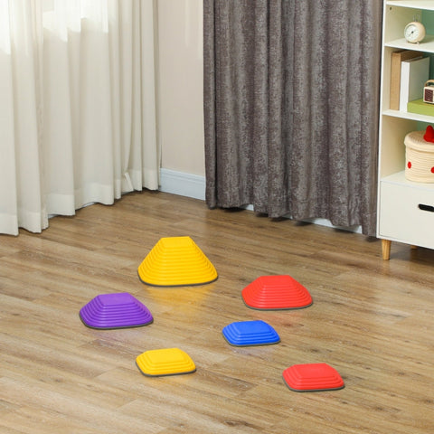 Rootz Balance River Stones - Stepping Stones - Sensory Toys - Enhances Coordination - 21.5cm to 34.3cm - For Ages 3-8 - Indoor/Outdoor Use