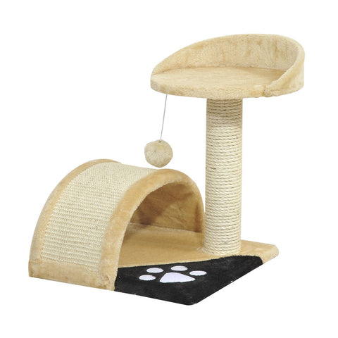 Rootz Cat Tree Sisal Pillars - Beige - Chipboard, Plush, Sisal - 14.17 cm x 14.17 cm x 17.32 cm
