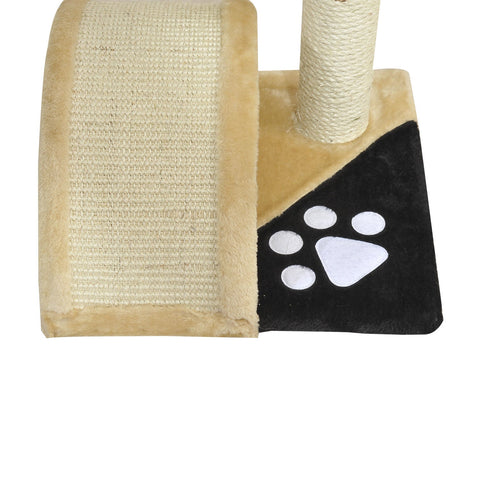Rootz Cat Tree Sisal Pillars - Beige - Chipboard, Plush, Sisal - 14.17 cm x 14.17 cm x 17.32 cm