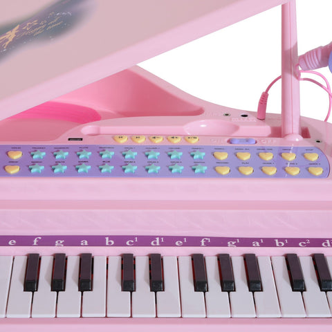 Rootz Kinder Piano Muziekinstrument - Roze - Abs - 18.89 cm x 15.35 cm x 27.16 cm