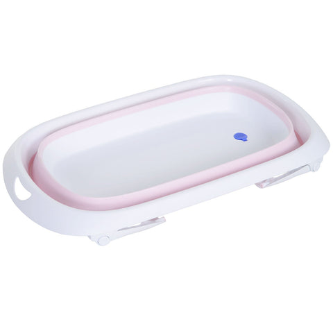 Rootz Bathtub for Babies - Pink - Plastic, Rubber - 31.49 cm x 18.89 cm x 8.26 cm