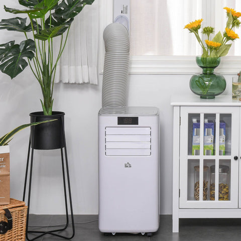 Rootz Air Conditioner - White, Gray - Abs Plastic, Copper, Aluminum - 14.96 cm x 13.77 cm x 27.75 cm