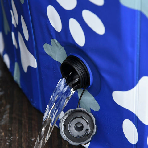Rootz Dog Bath - Blue - PVC, Composite Panel - 12.99 cm x 12.6 cm x 3.54 cm