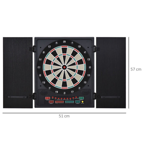 Rootz Electronic Dart Set - Zwart, Wit - Pp, Ps, Mdf - 20,07 cm x 2,55 cm x 22,44 cm