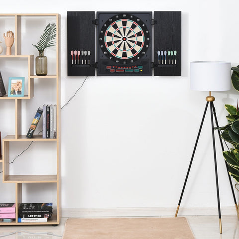 Rootz Electronic Dart Set - Zwart, Wit - Pp, Ps, Mdf - 20,07 cm x 2,55 cm x 22,44 cm