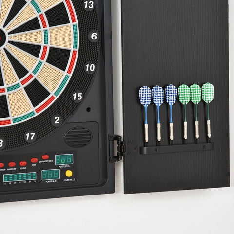 Rootz Electronic Dart Set - Zwart, Wit - Pp, Ps, Mdf - 20,07 cm x 2,55 cm x 22,44 cm