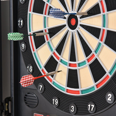 Rootz Electronic Dart Set - Zwart, Wit - Pp, Ps, Mdf - 20,07 cm x 2,55 cm x 22,44 cm