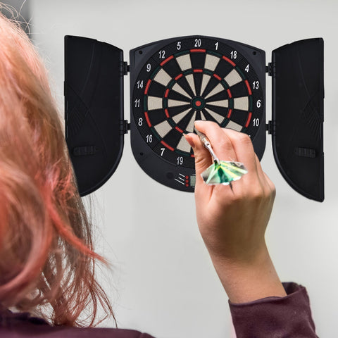 Rootz Electronic Dart Set - Black, Orange - Pp, Ps - 18.3cm x 1.73cm x 19.88cm