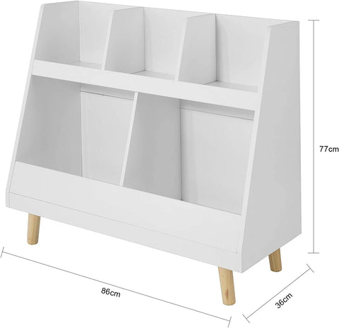 Rootz Children Kids Bookcase Book Shelf Storage Display Rack Organizer Holder
