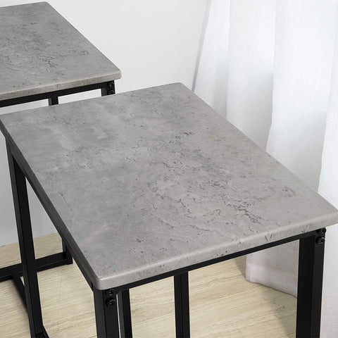 Rootz Bar-Set – 1 Bartisch und 4 Hocker – Frühstücksbar-Set für die Küche zu Hause – Möbel-Ess-Set