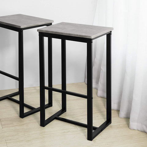 Rootz Bar-Set – 1 Bartisch und 4 Hocker – Frühstücksbar-Set für die Küche zu Hause – Möbel-Ess-Set