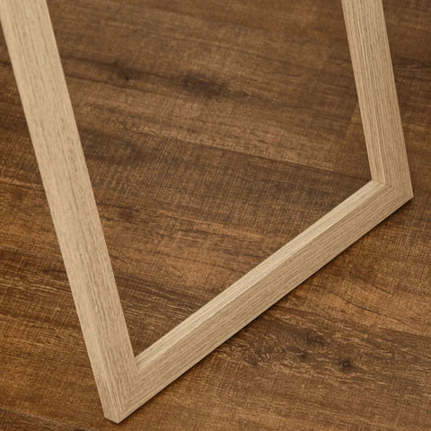 Rootz Schminkspiegel – Ganzkörperspiegel – Spiegel – mit Ständer freistehend – MDF/Glas – Natur – 40 cm x 35 cm x 147 cm