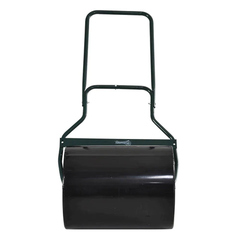 Rootz Gazonwals - Tuinwals - U-Handgreep - 60L Vulbare Cilinder - Metaal - Zwart - 57 x 40 x 123cm