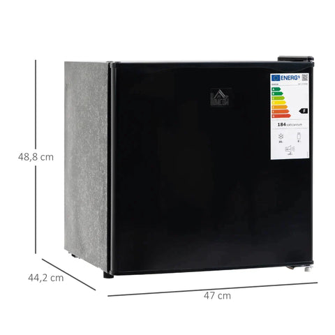 Rootz Mini Freezer - 35 L Freezer Box - Mini Chest Freezer - Mini Fridge - 5-Level Temperature Control - Steel, Plastic - Black - 47W x 44.2D x 48.8H cm