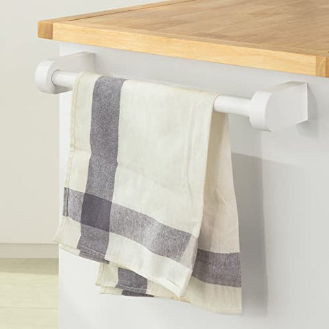 Rootz Kitchen Cabinet Cupboard Sideboard Kitchen Island Kitchen Storage Trolley with Rubber Wood Worktop