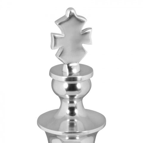 Rootz Dekoration Schachfigur – Aluminiumdekoration – Große Schachfigur – König – Design-Skulptur – 70 cm hoch