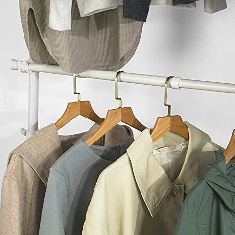 Rootz Telescopische Garderobe-organizer-Ophangrail-Kledingrek-Opbergrekken