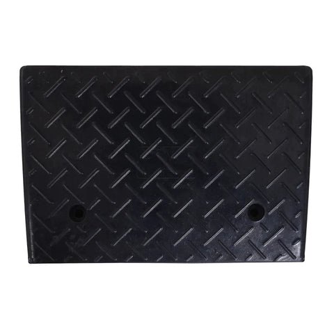Rootz Bordsteinrampe – Rampe – 2-teilige Gummirampe – Schwellenrampe für Auto – Schwarz – L48 x B32 x H13 cm