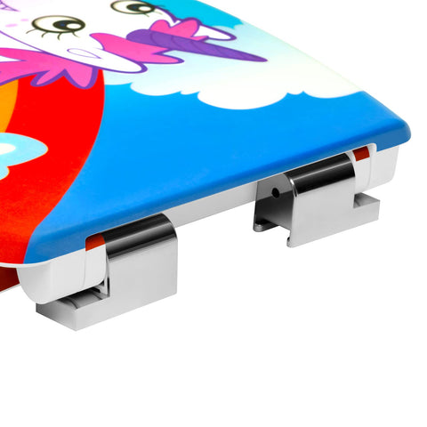 Rootz Toilet Lid - Lavatory Cover - Restroom Topper - Bathroom Closer - Commode Seal - Unicorn Design - 20.0 x 16.1 x 2.8 inches