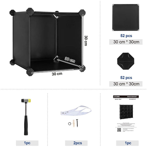 Rootz compartment cabinet 16 Pieces - Storage cabinets - Storage box - 125 x 31 x 125 cm
