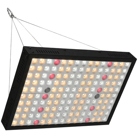 Rootz Pflanzenlampe – LED-dimmbare Wachstumslampe – Vollspektrum – Wachstumslampe mit 150 Stück – LEDs für Blumen, Gemüse, Zimmerpflanzen – Schwarz – 31 x 21 x 3,5 cm