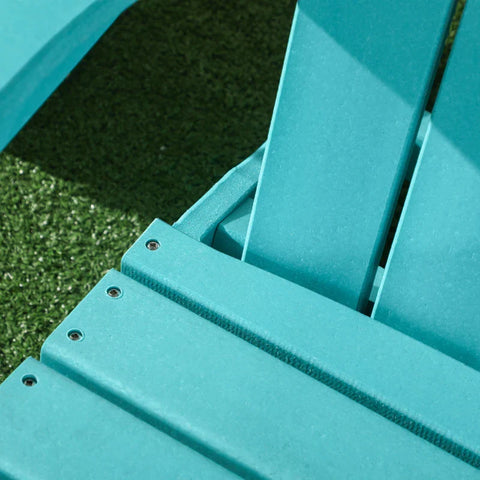 Rootz Garden Chair - for Children 3-8 Years - Wide Seat - High Back - Weatherproof - Teal - 61.5 x 53 x 65 cm