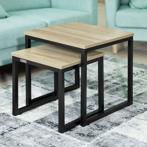 Rootz 2er-Set Couchtisch – Beistelltisch – Beistelltisch