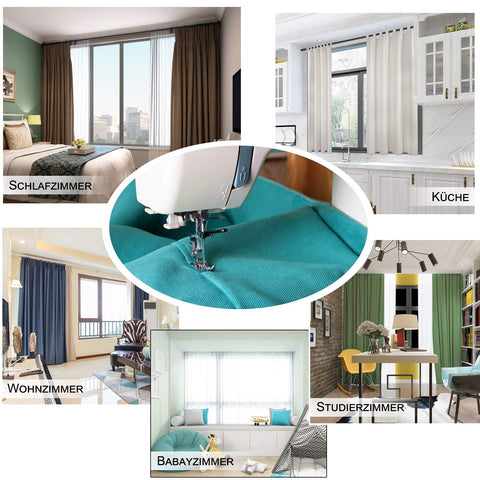 Rootz Blackout Curtains - Drapes - Window Coverings - Thermal Panels - Room Darkeners - Light Blockers - Shade Providers - Cream - 135x245cm