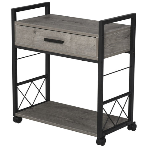 Rootz Beistelltisch – Beistellwagentisch – Servierwagen – Küchenwagen – Küchenwagentisch – Couchtisch – 60 x 30 x 65 cm