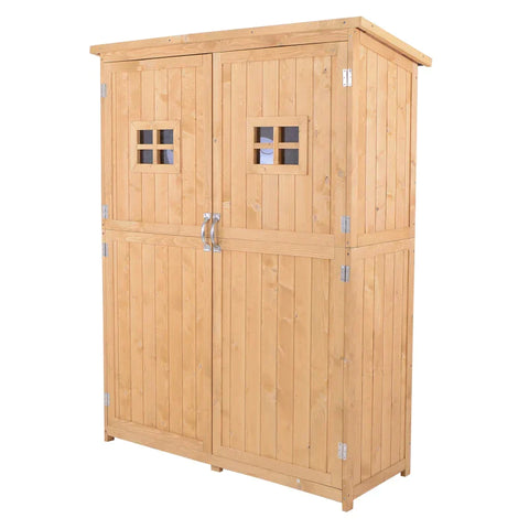 Rootz Tuinschuur - Gereedschapsschuur - Gereedschapskast - Lessenaarsdak - Hout - 127.5x50x164cm