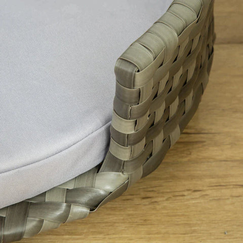 Rootz Pet Sofa - Dog Sofa - Dog Basket - Dog Bed - With Cushion - Cat Bed - Cat Sofa - Grey - 75 x 75 x 20 cm