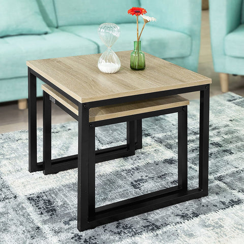 Rootz 2er-Set Couchtisch – Beistelltisch – Beistelltisch